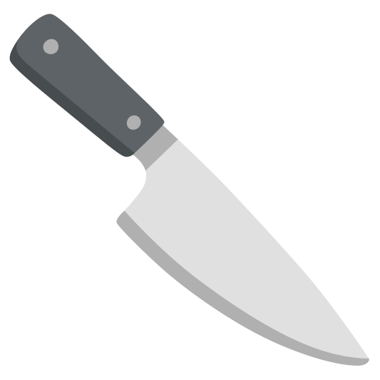 The kitchen knife emoji.