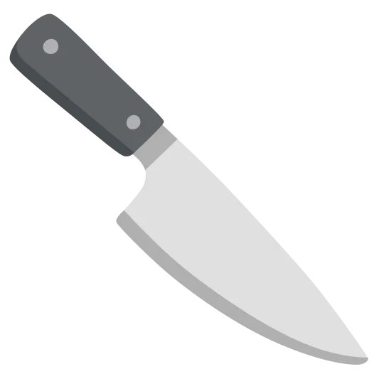 The kitchen knife emoji.