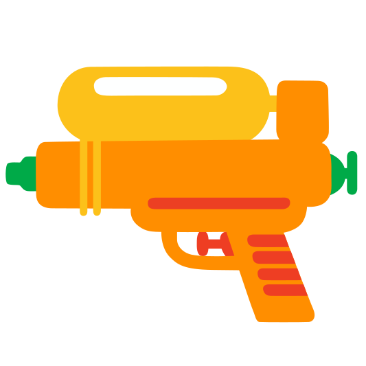 The water pistol emoji.