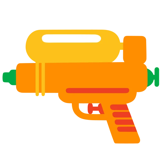 The water pistol emoji.