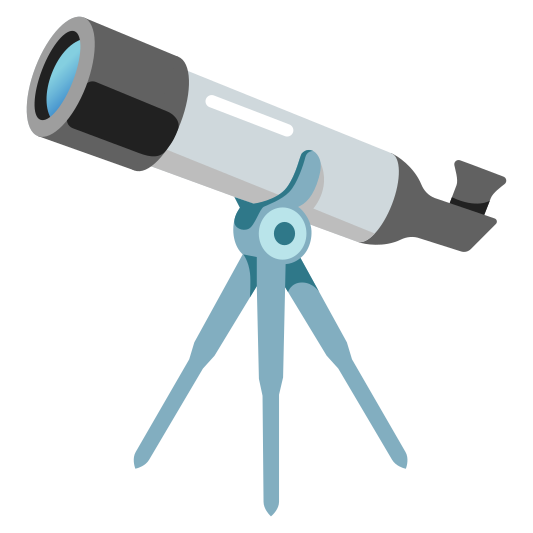 The telescope emoji.