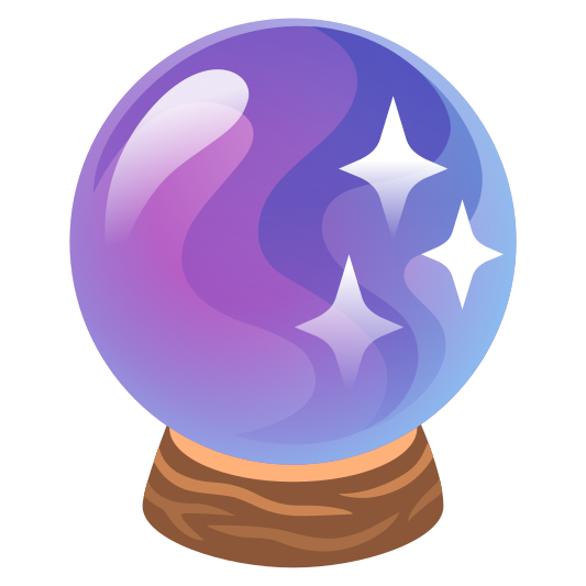 The crystal ball emoji.