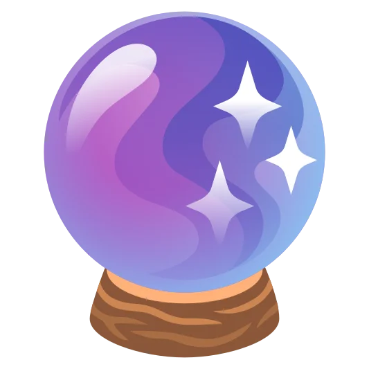 The crystal ball emoji.
