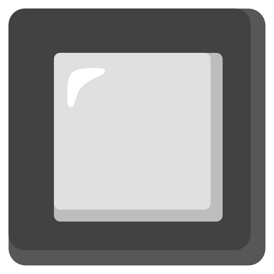 The black square button emoji.