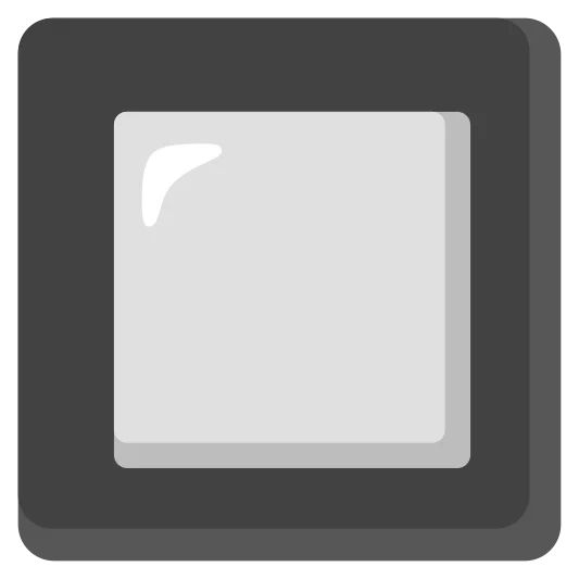 The black square button emoji.