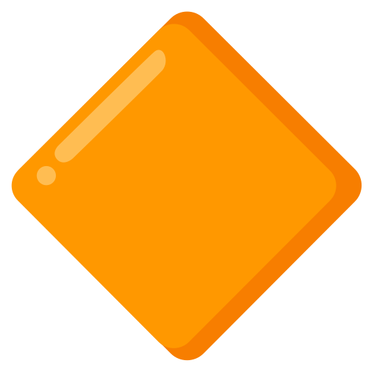 The large orange diamond emoji.