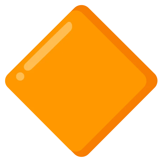 The large orange diamond emoji.