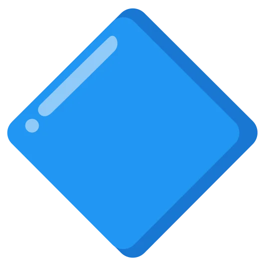 The large blue diamond emoji.