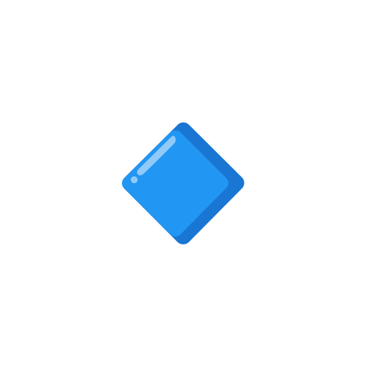 The small blue diamond emoji.