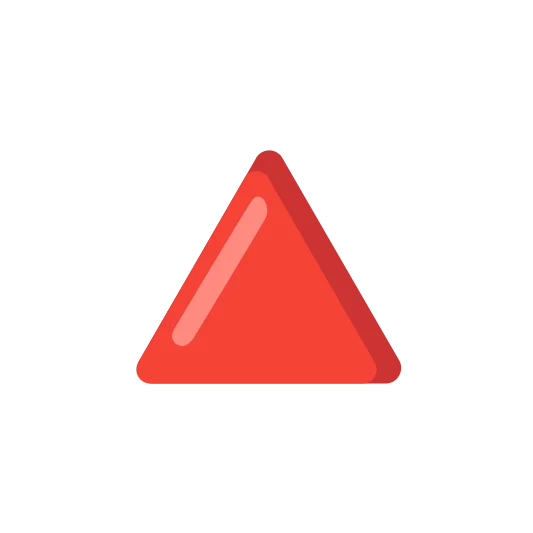 The red triangle pointed up emoji.