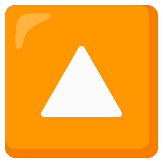 The upwards button emoji.