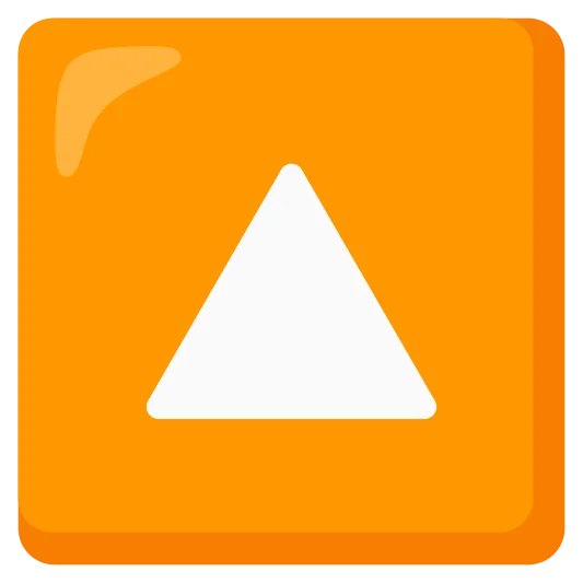 The upwards button emoji.