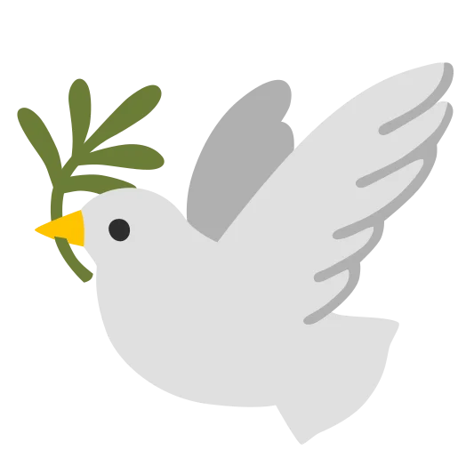 The dove emoji.