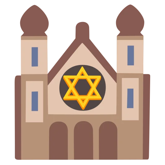 The synagogue emoji.
