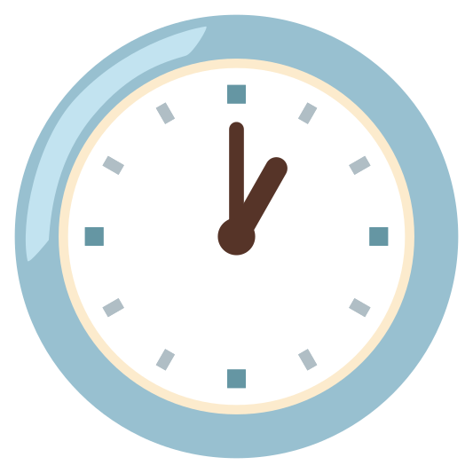 The one o’clock emoji.