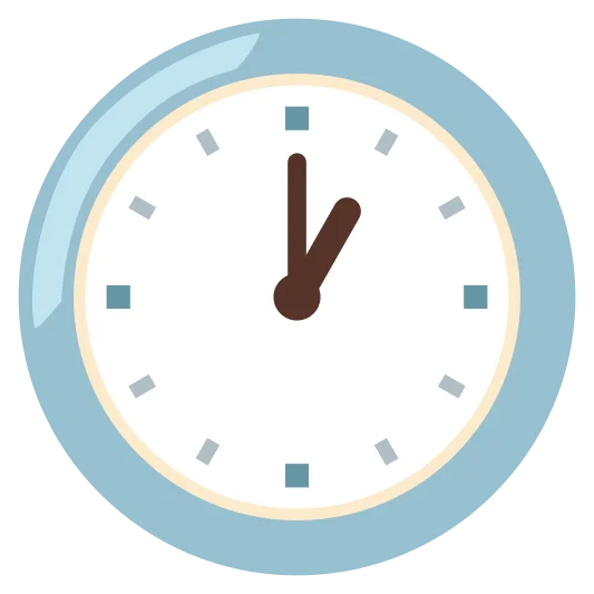 The one o’clock emoji.