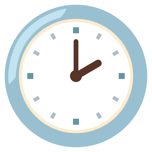The two o’clock emoji.