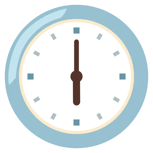 The six o’clock emoji.