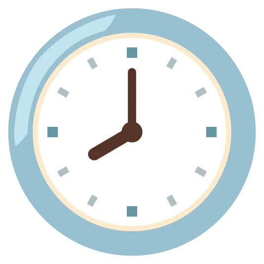 The eight o’clock emoji.