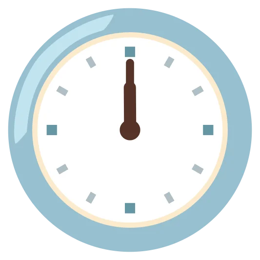 The twelve o’clock emoji.
