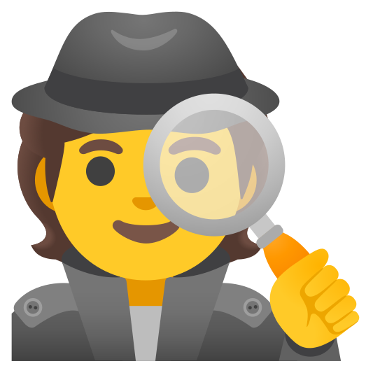 The detective emoji.