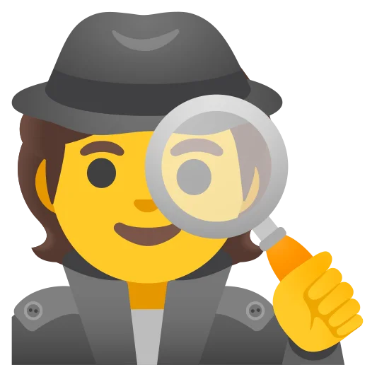The detective emoji.