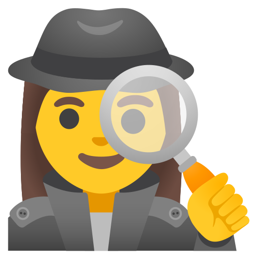 The woman detective emoji.