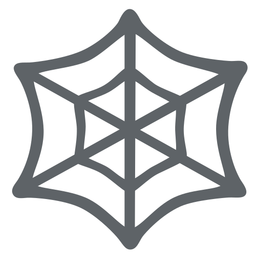 The spider web emoji.