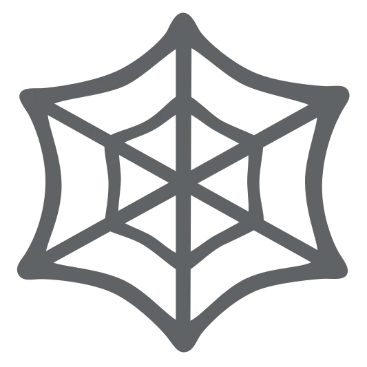 The spider web emoji.