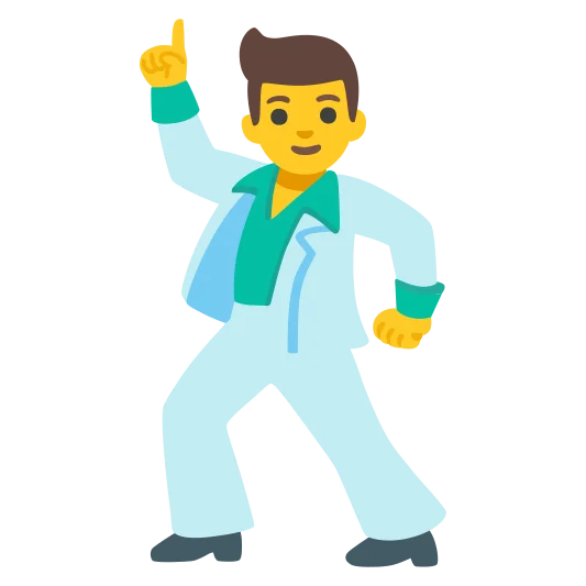 The man dancing emoji.