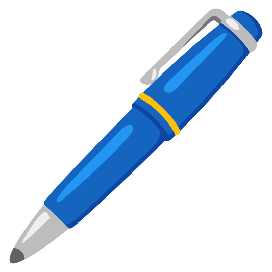 The pen emoji.