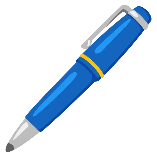 The pen emoji.