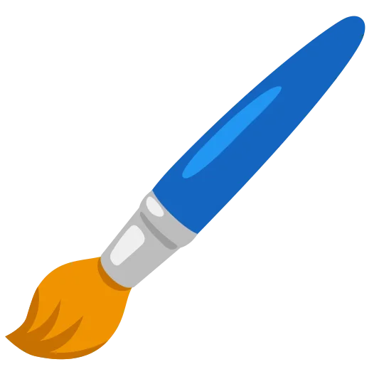 The paintbrush emoji.