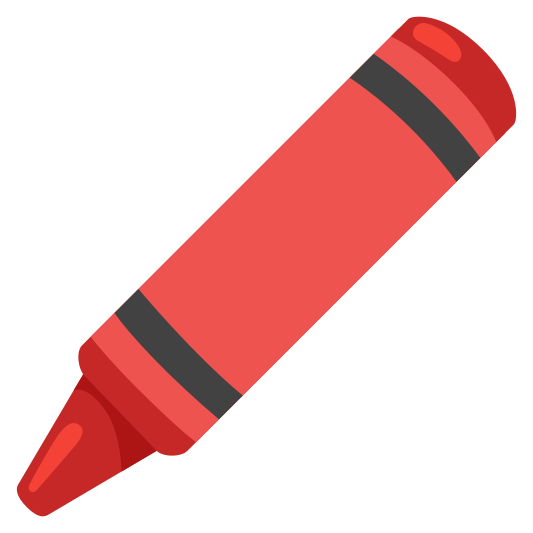 The crayon emoji.