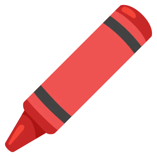 The crayon emoji.