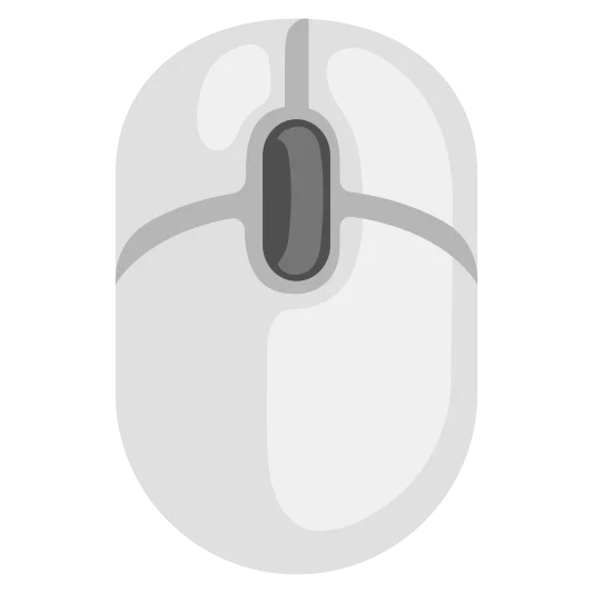 A computer mouse, used to control the cursor on a computer screen.