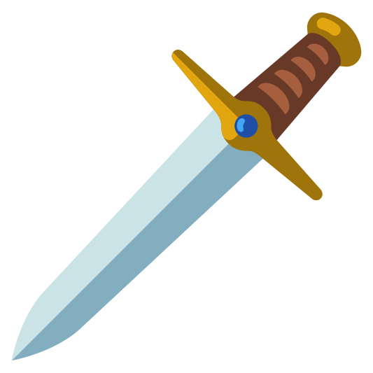 The dagger emoji.