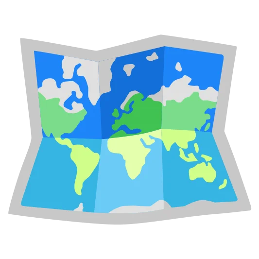 The world map emoji.