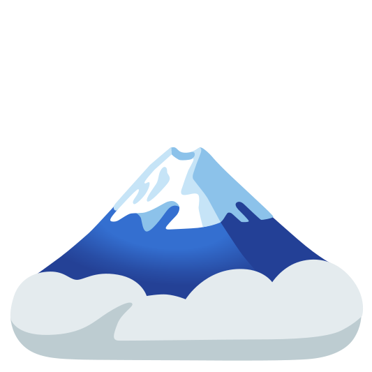 The mount fuji emoji.