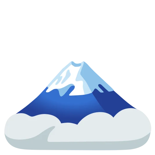 The mount fuji emoji.