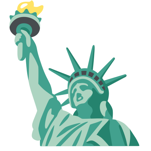 The statue of liberty emoji.