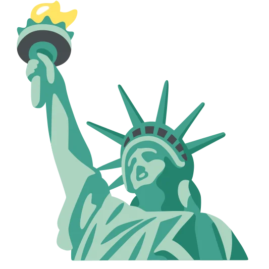 The statue of liberty emoji.