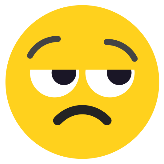 The unamused face emoji.
