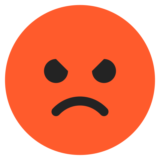 The enraged face emoji.