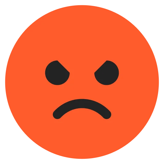 The enraged face emoji.