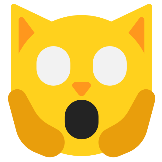 The weary cat emoji.