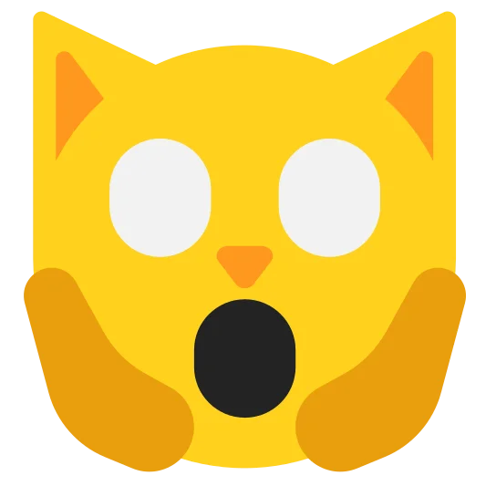 The weary cat emoji.
