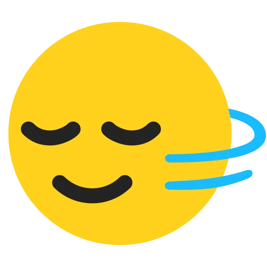 The head shaking horizontally emoji.