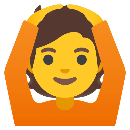 The person gesturing ok emoji.