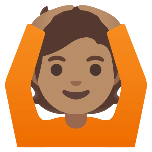 The person gesturing ok: medium skin tone emoji.